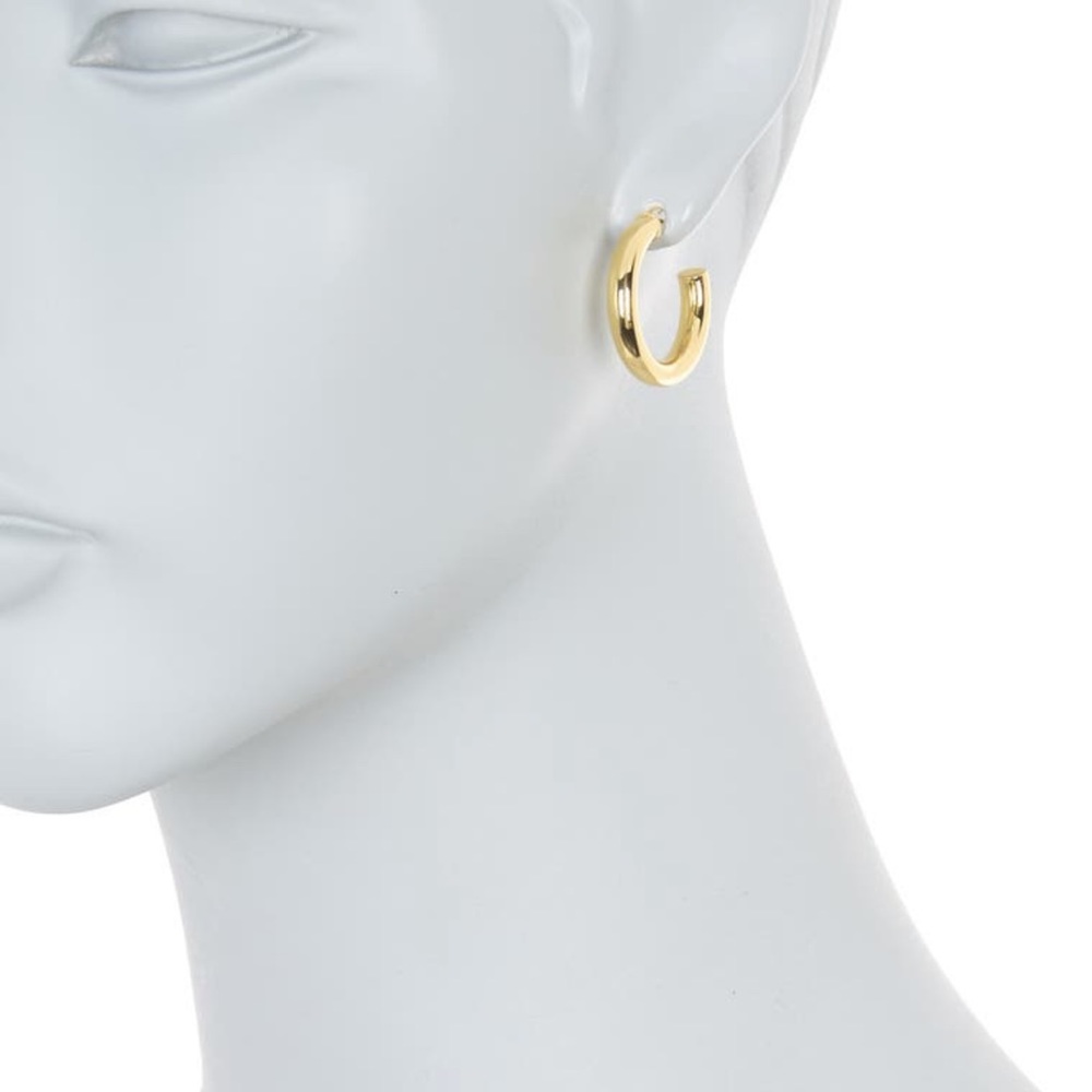 Silver plated hope earrings